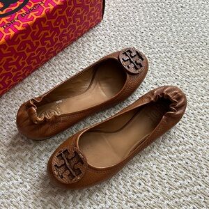 Tory Burch Royal Tan Reva Flats